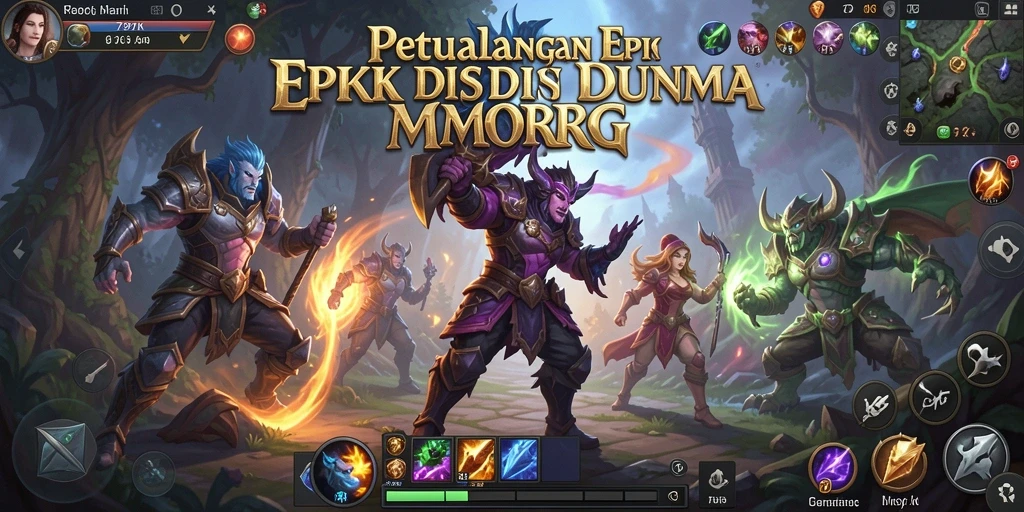 Screenshot menunjukkan aksi seru dalam dunia MMORPG 797K.