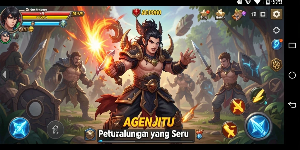 Tampilan seru dari pertarungan di AGENJITU dengan berbagai karakter.