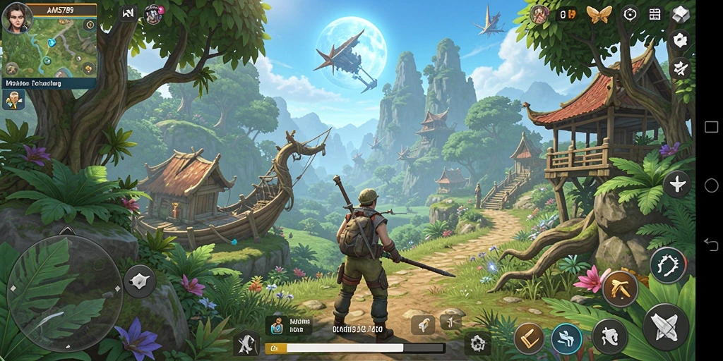 Tampilan gameplay AMS789 yang menakjubkan dengan dunia terbuka.
