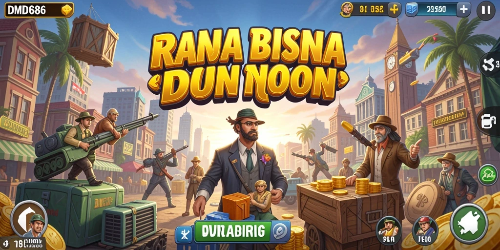Tampilan gameplay menarik dari DMD686 yang menawarkan pengalaman Tycoon.