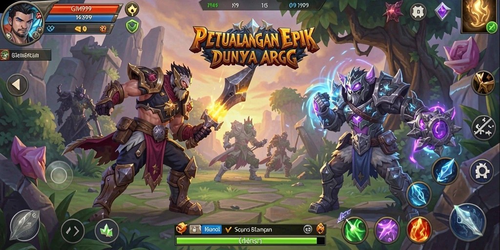 Tampilan gameplay GIM999 yang menakjubkan dan penuh aksi.