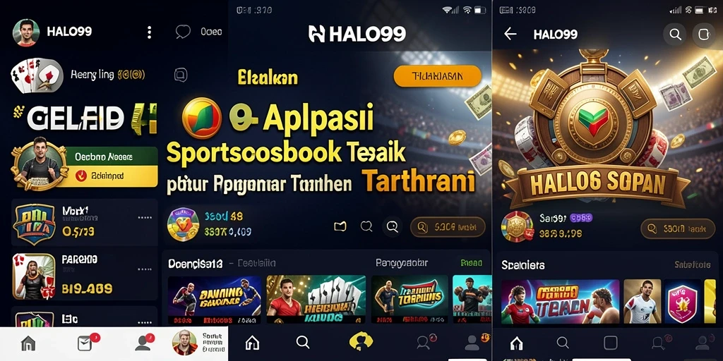 Tangkapan layar dari gameplay aplikasi Sportsbook HALO99.