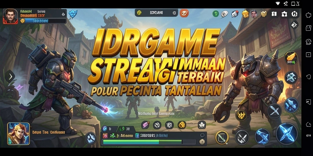 Screenshot gameplay yang menggambarkan strategi dan pertempuran di IDRGAME.