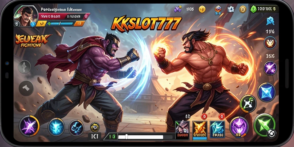 Tampilan gameplay KKSLOT777 yang menegangkan dan seru.