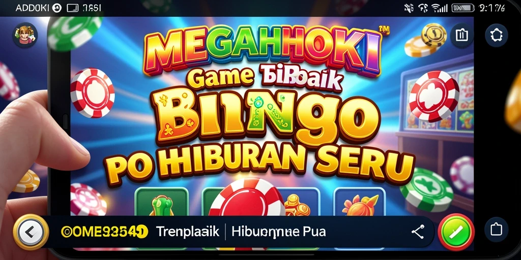Tampilan gameplay Bingo yang seru di MEGAHOKI.