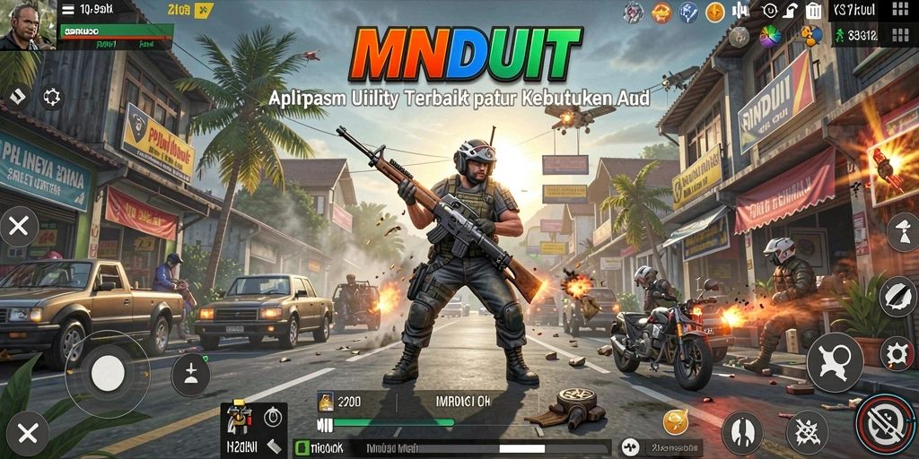 Screenshot utama MNDUIT menampilkan fitur-fitur Utility yang menarik.