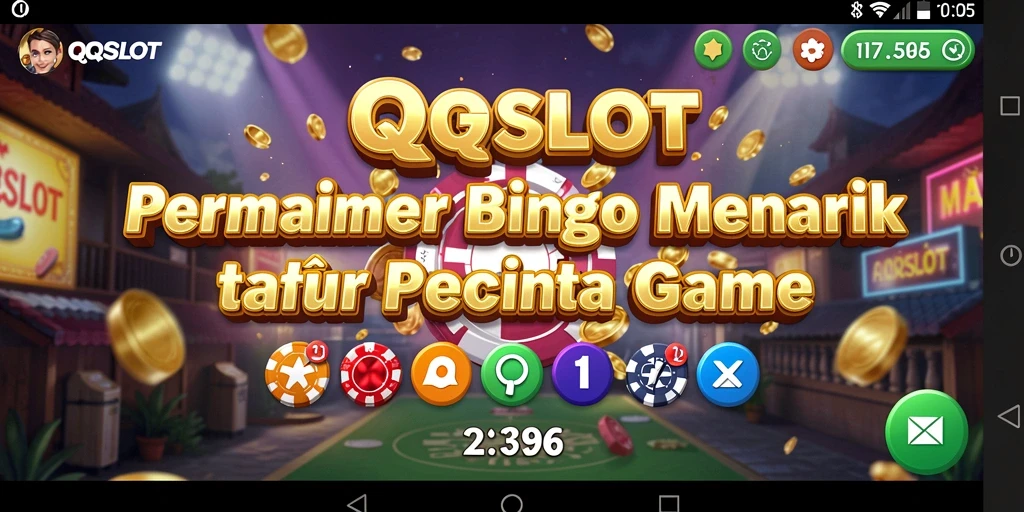Tampilan gameplay seru dari QQSLOT yang menyajikan Bingo klasik.
