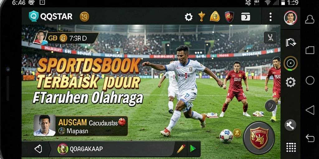 Tampilan gameplay olahraga yang seru di QQSTAR dengan berbagai opsi taruhan.