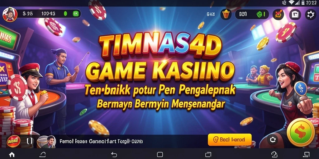 Tampilan gameplay yang menarik dalam aplikasi kasino TIMNAS4D.