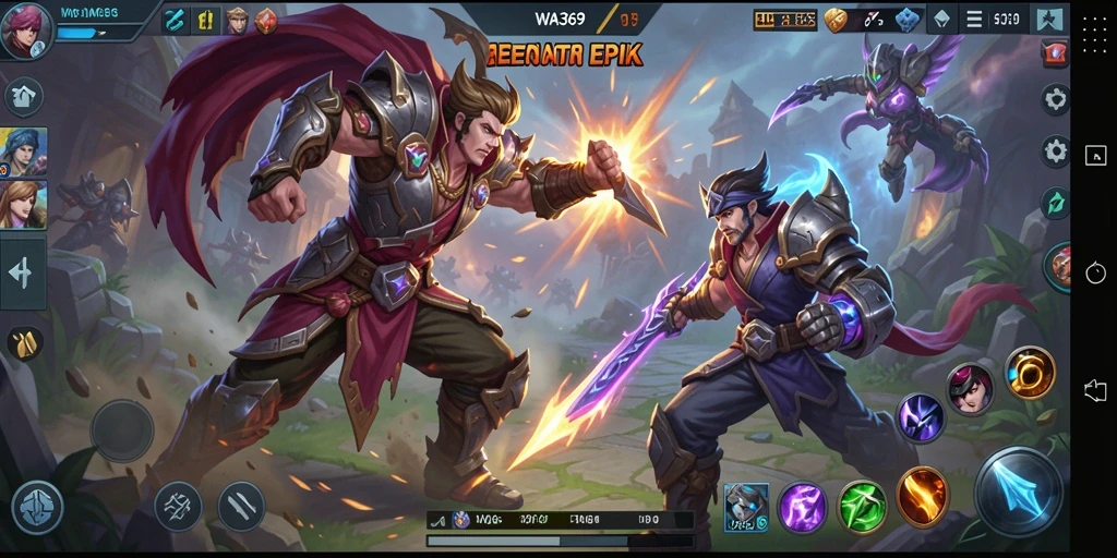 Tampilan gameplay menarik dari karakter-karakter dalam WA369.